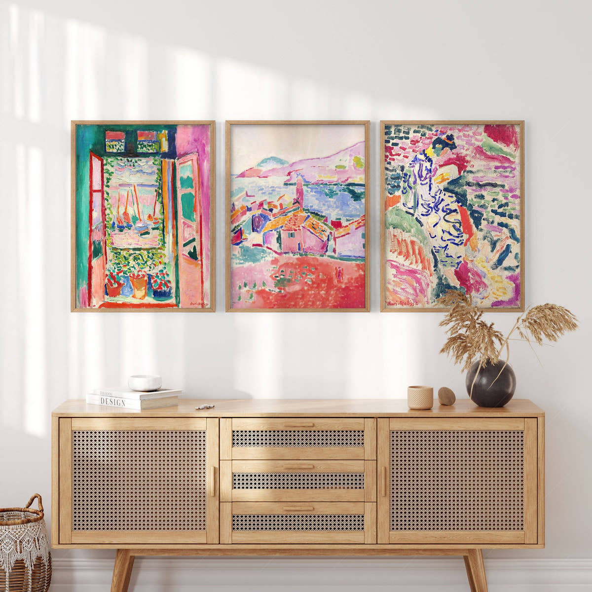 Henri Matisse Gallery Wall - Set of 3 Prints, The Open Window, View at Collioure and La Japonaise