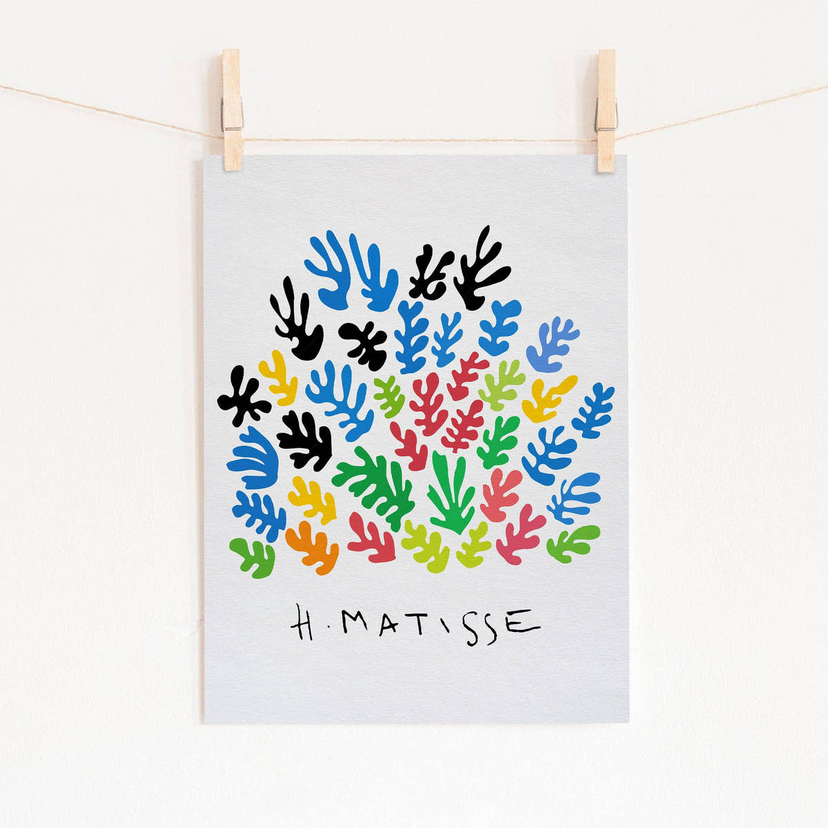 Henri Matisse La Gerbe, Mid Century Modern, Colourful Wall Decor
