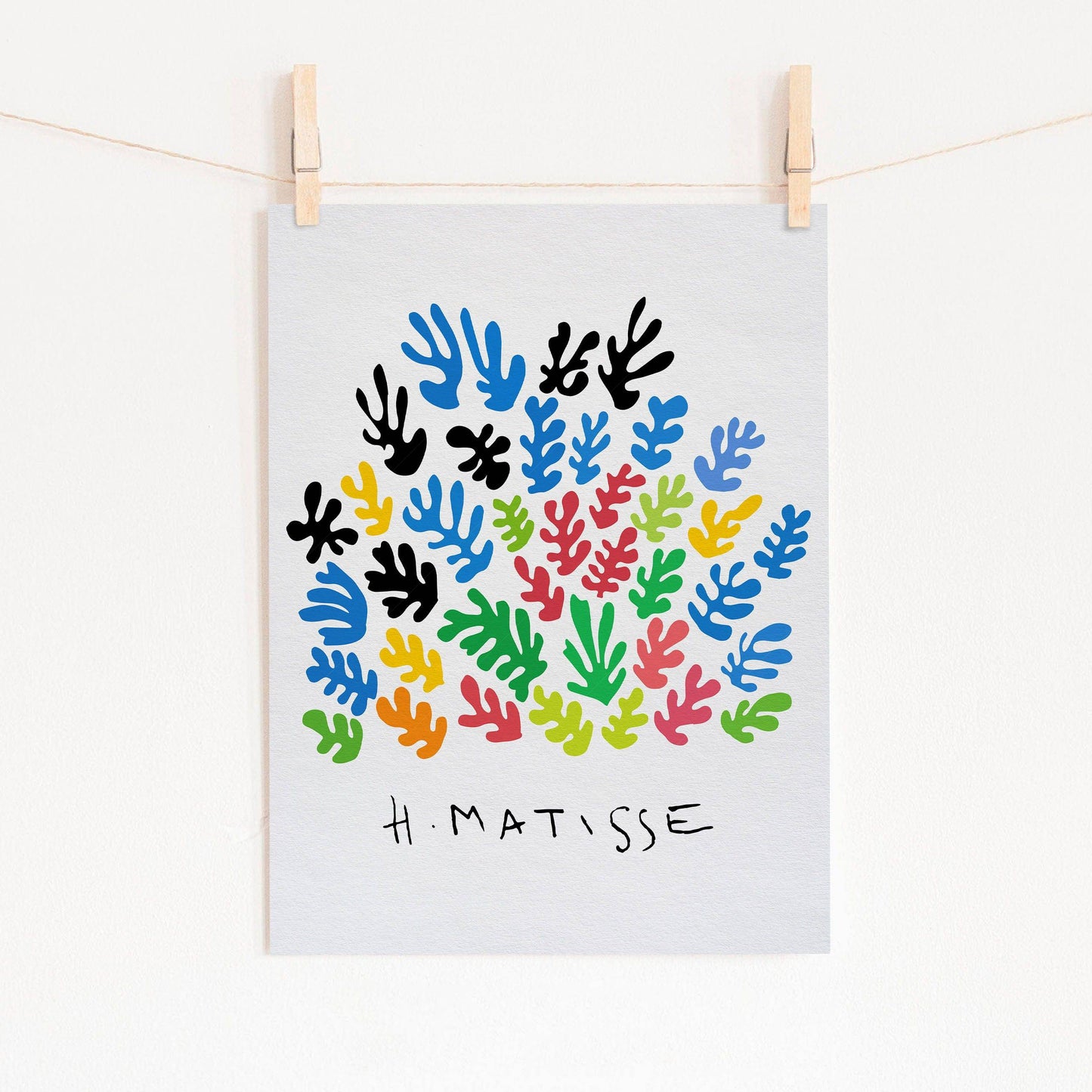 Henri Matisse La Gerbe, Mid Century Modern, Colourful Wall Decor