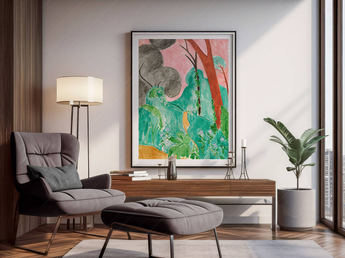 Henri Matisse, Periwinkles, Moroccan Garden, Fine Art Print