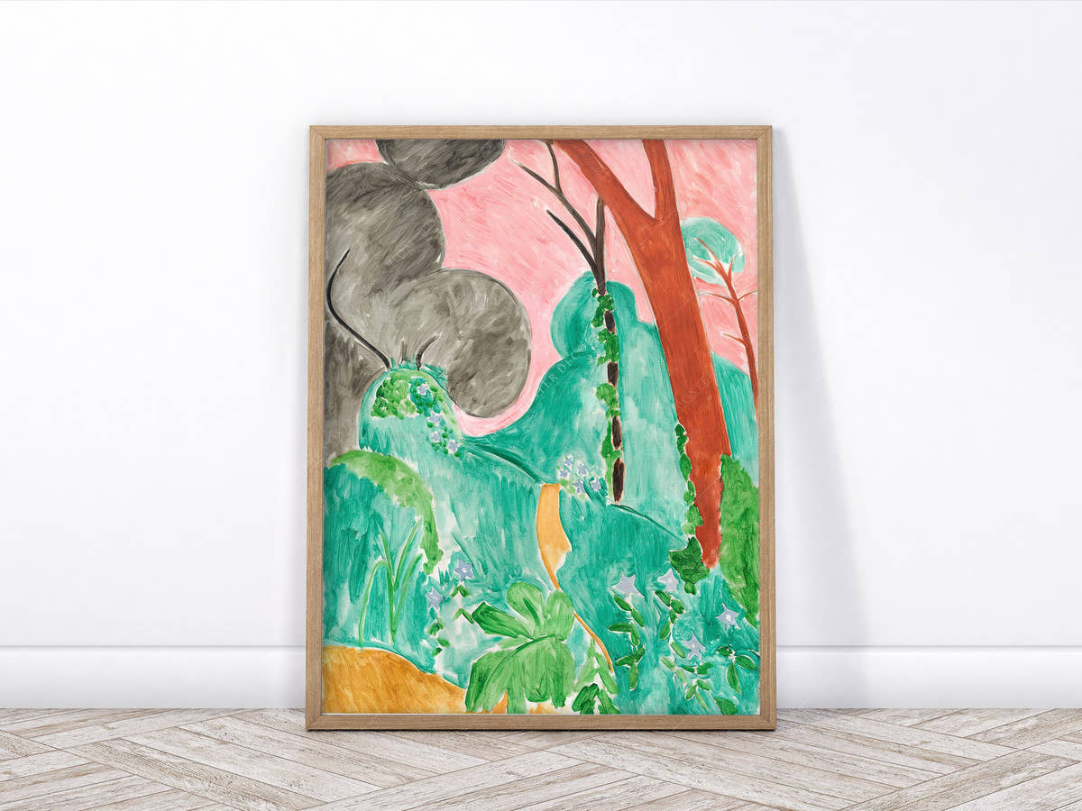Henri Matisse, Periwinkles, Moroccan Garden, Fine Art Print
