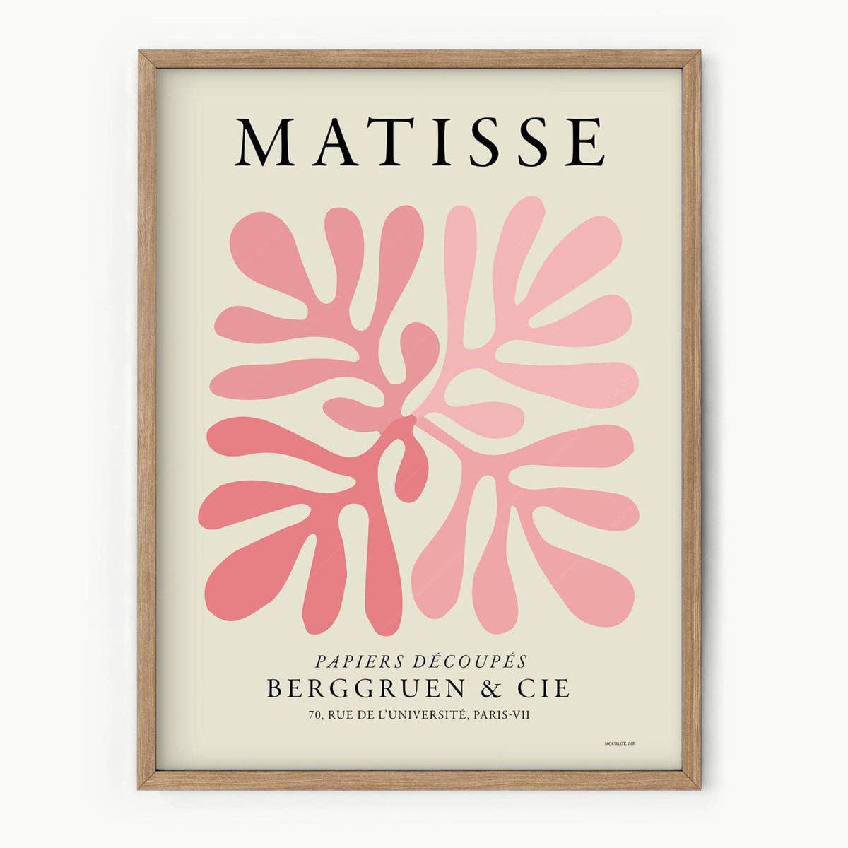 Henri Matisse, Pink Coral Poster, The cut-out Collection