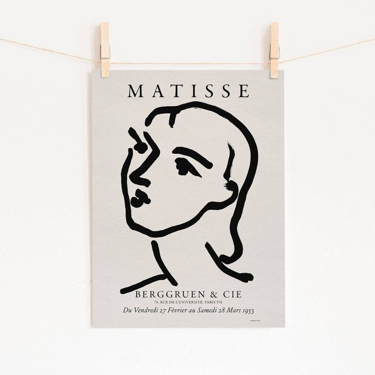 Henri Matisse Print, Minimalist Wall Decor