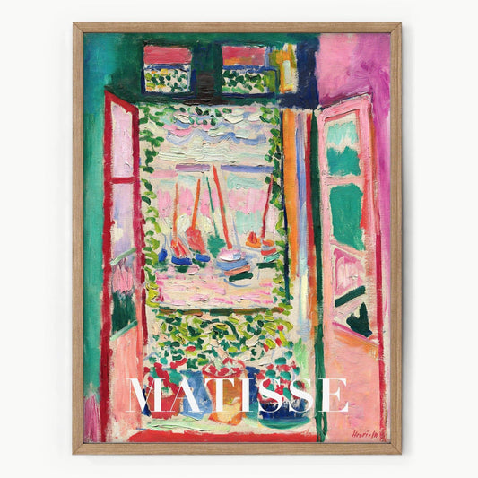 Henri Matisse Print, The Open Window, Wall art print