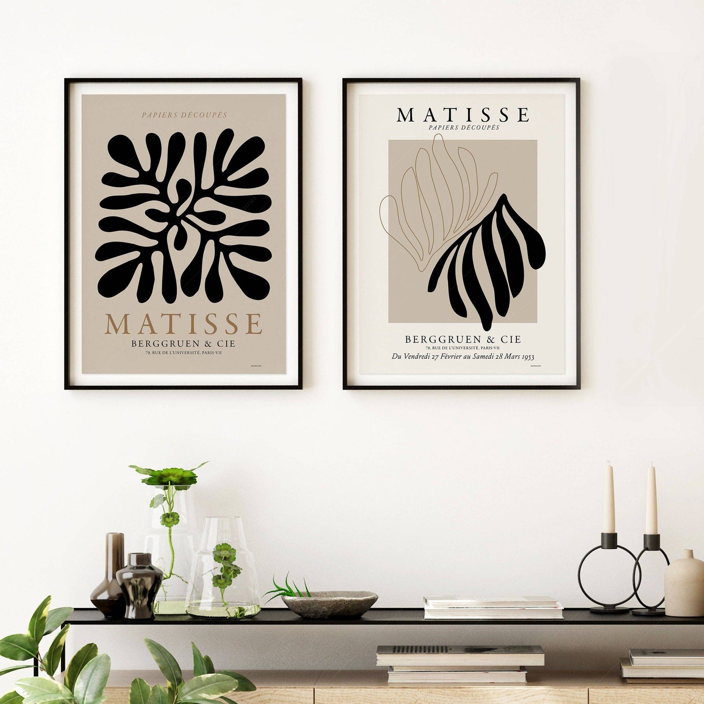 Henri Matisse, Set of 2 Prints, The Cut-outs Series