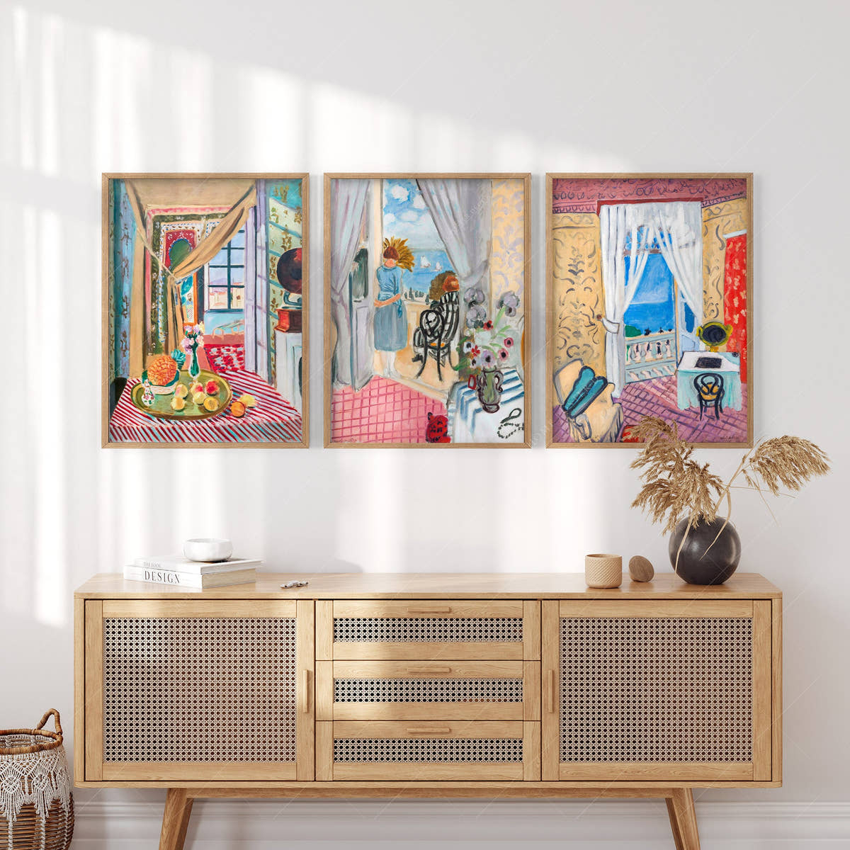 Henri Matisse, Set of 3 Prints, Interior with violin case and phonographe