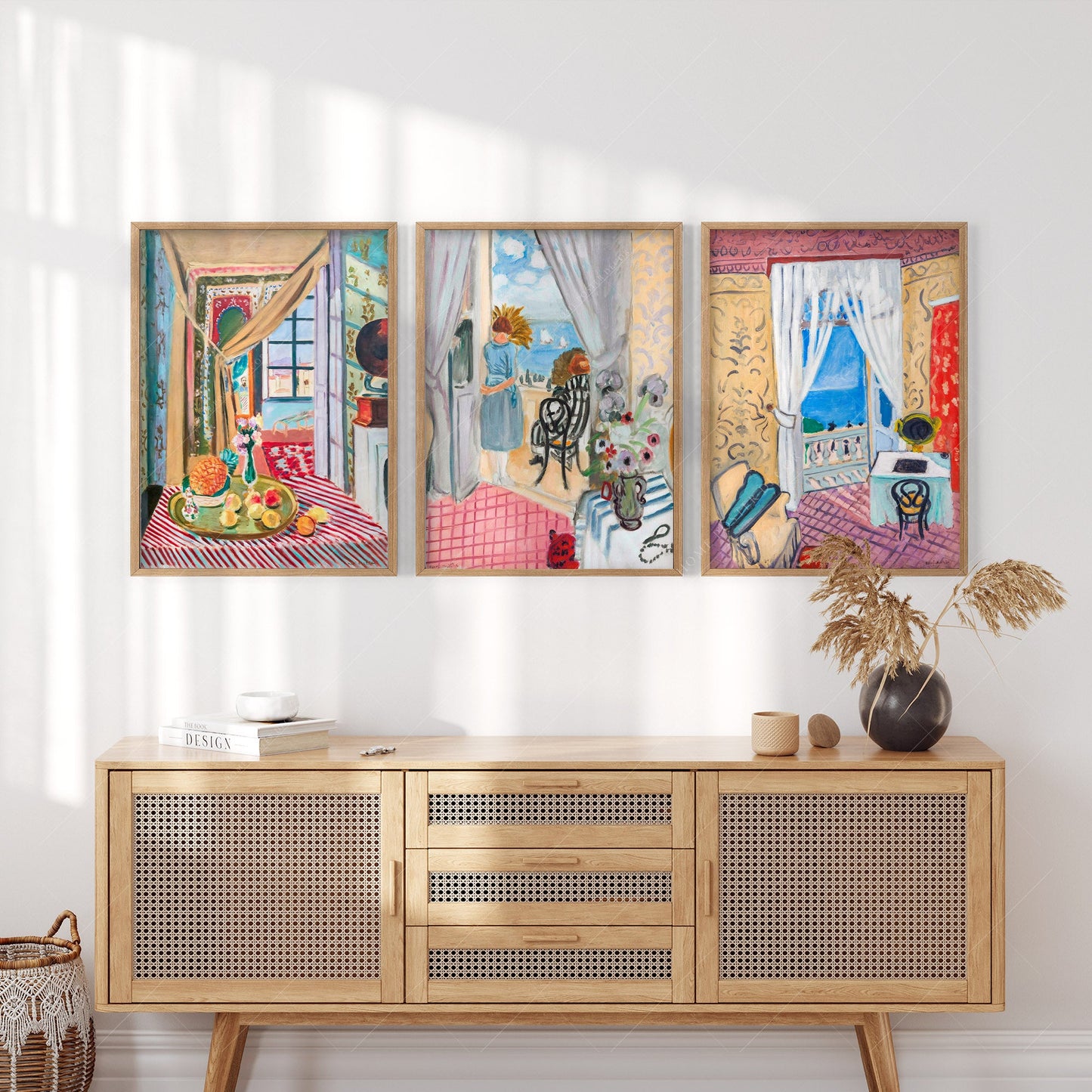 Henri Matisse, Set of 3 Prints, Interior with violin case and phonographe