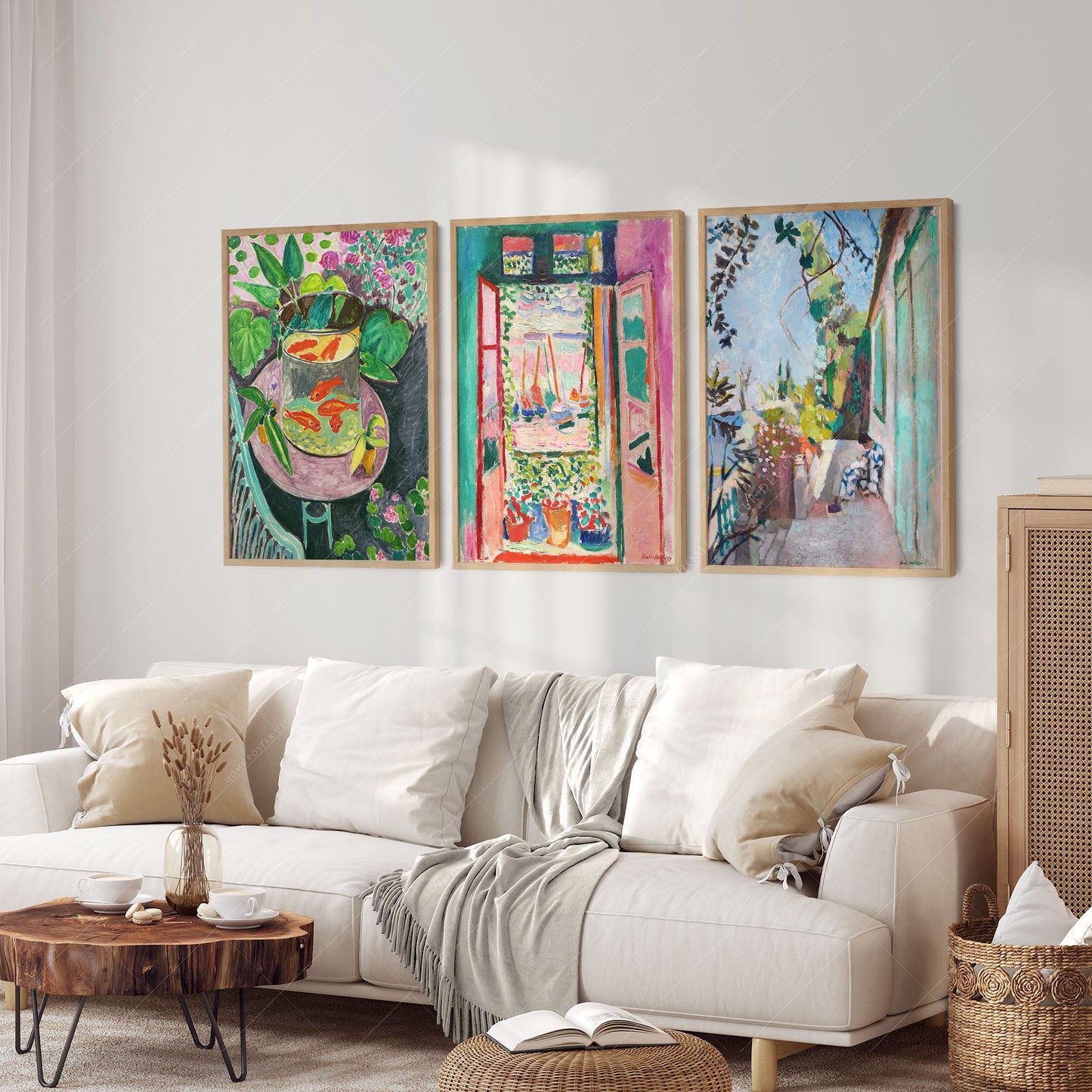 Henri Matisse, Set of 3 Prints, The Open Window, The Terrace, The Goldfish