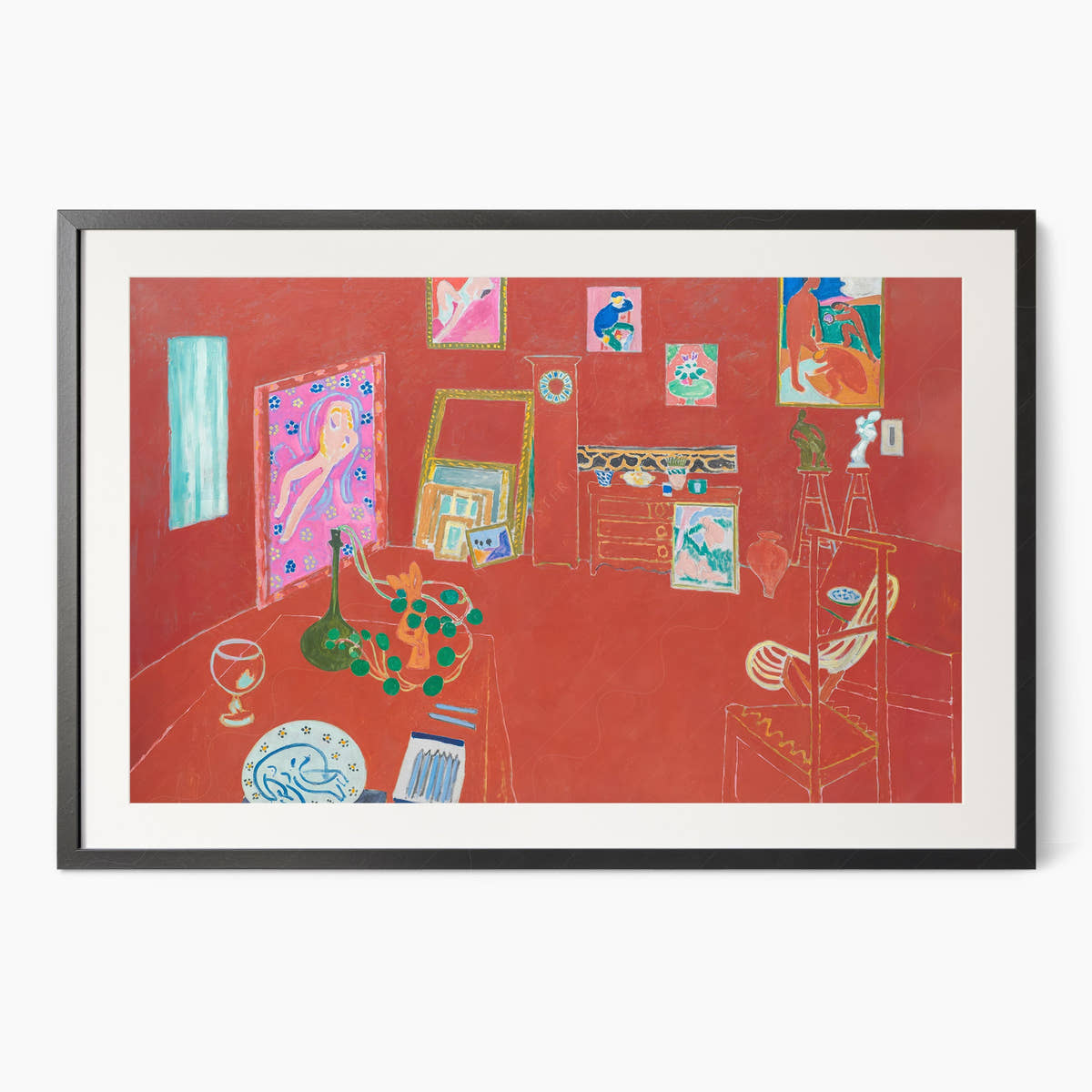 Henri Matisse, The Red Studio, Fine Art Print
