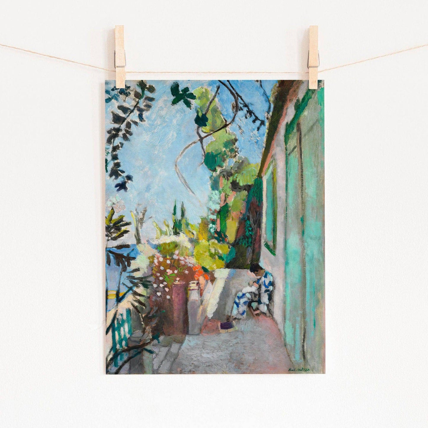 Henri Matisse, The Terrace, Le Cateu Cambrésis, Fine Art Print