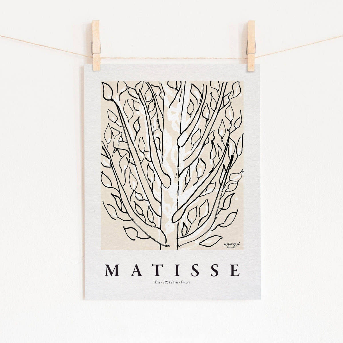 Henri Matisse, The Tree, Fine Art Print