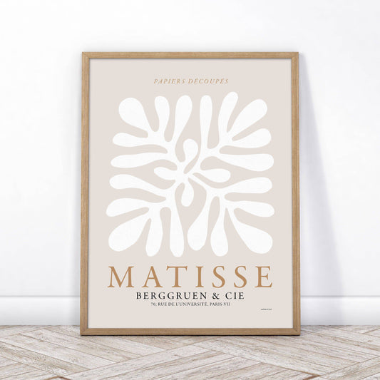 Henri Matisse, The cut-outs Poster, Exhibition Art, Neutral colors