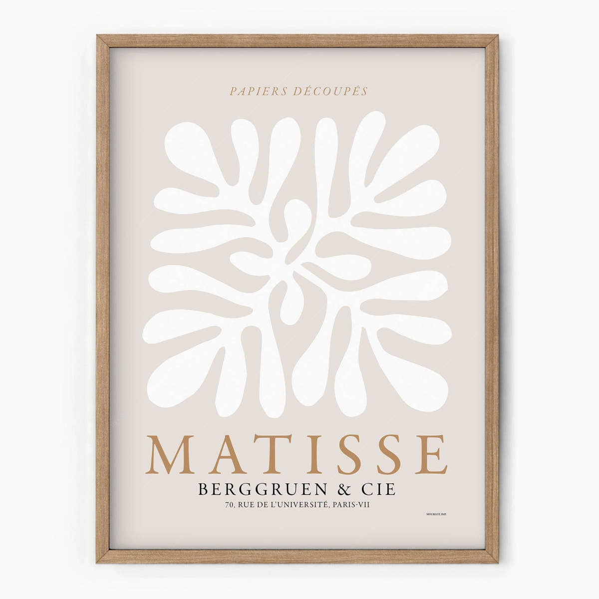 Henri Matisse, The cut-outs Poster, Exhibition Art, Neutral colors