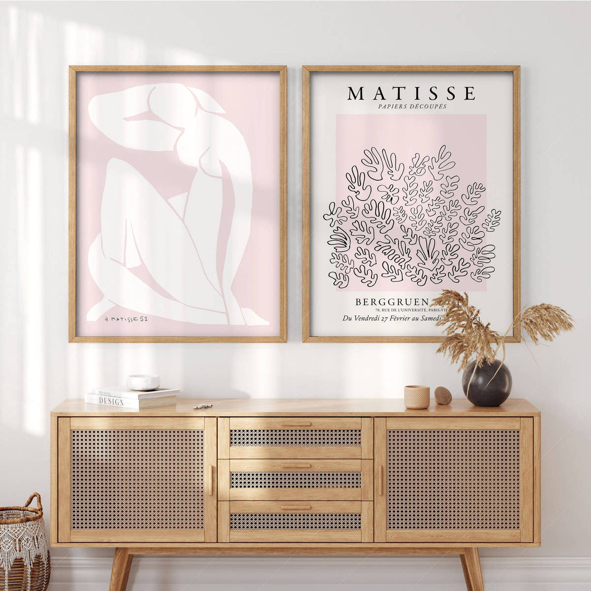 Henri Matisse Wall art, Set of 2 prints, Nu bleu and Cut-outs