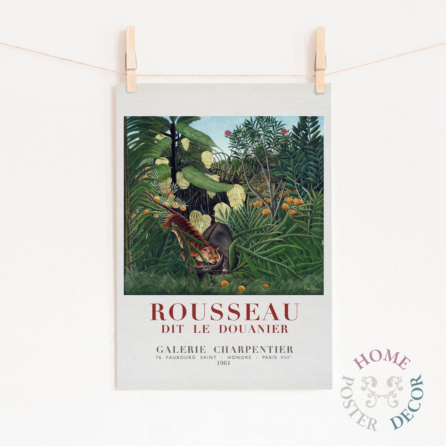 Henri Rousseau, Fine Art Print, Exhibition Art, Fine Art Print