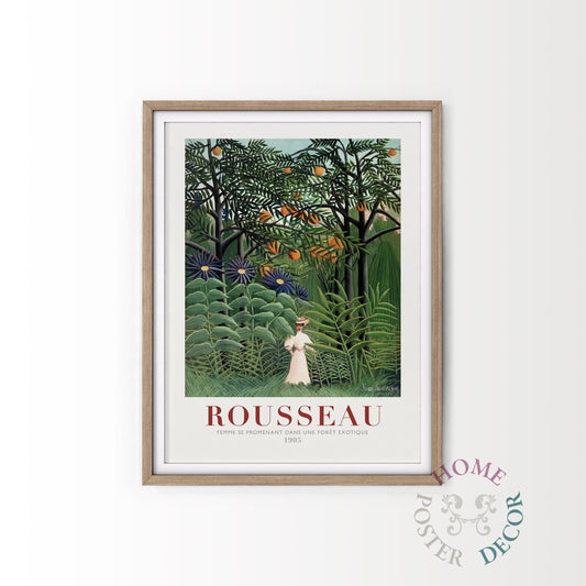 Henri Rousseau - Woman Walking in an Exotic Forest (1905), Fine Art Print