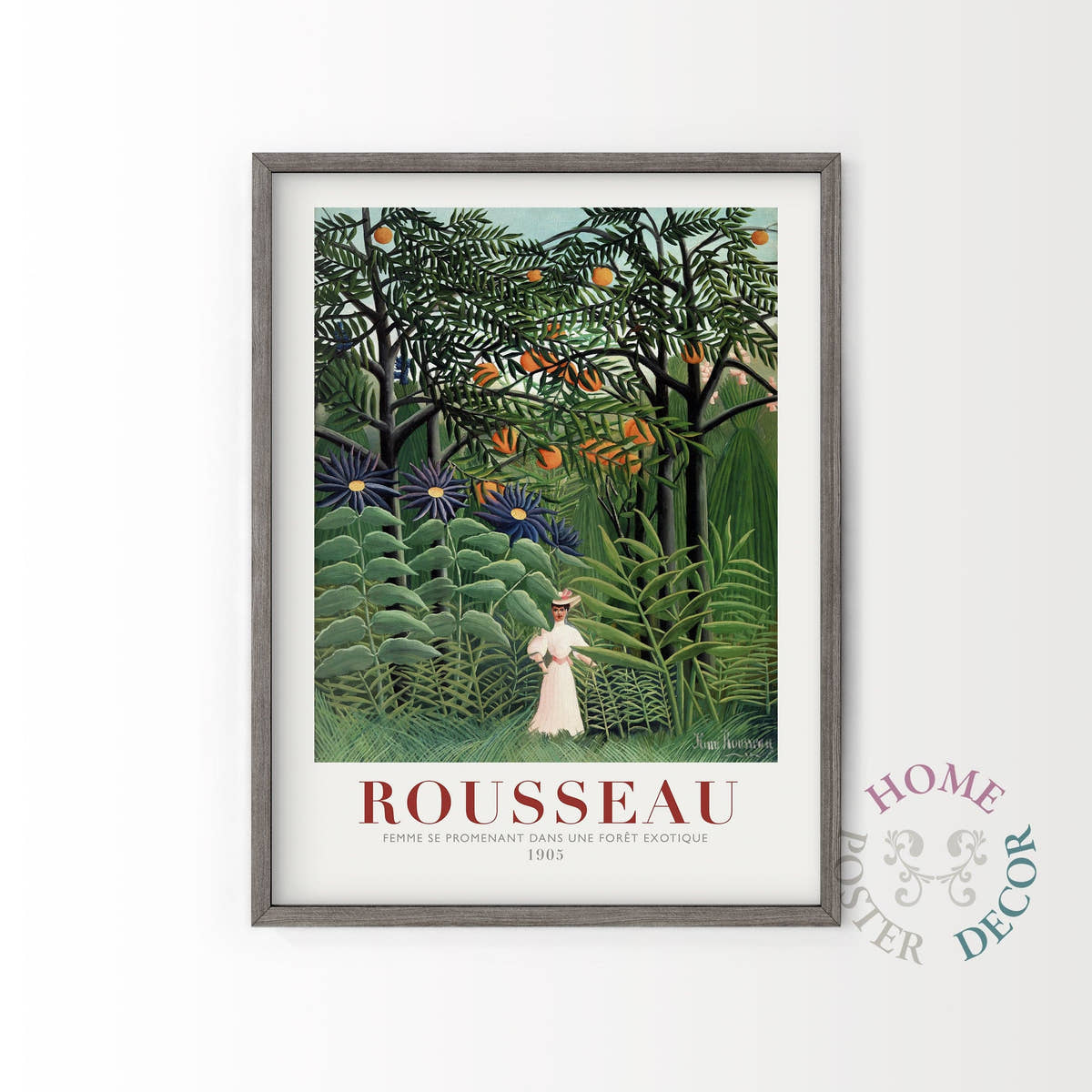 Henri Rousseau - Woman Walking in an Exotic Forest (1905), Fine Art Print