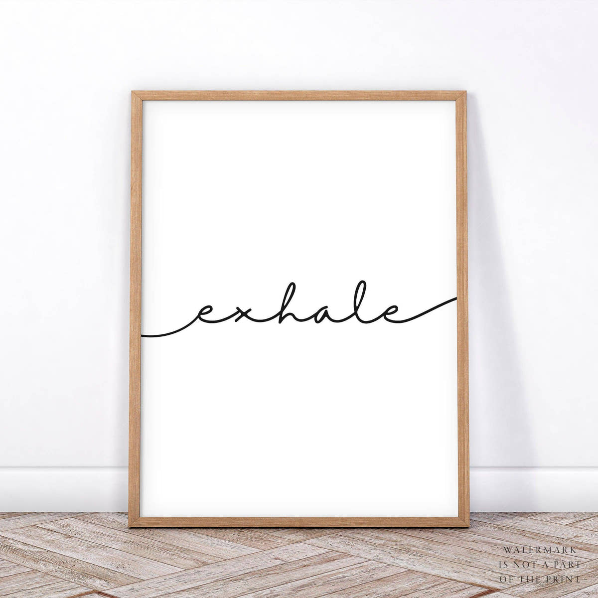 Inhale Exhale Print, Set of 2 Prints, Minimalist wall art