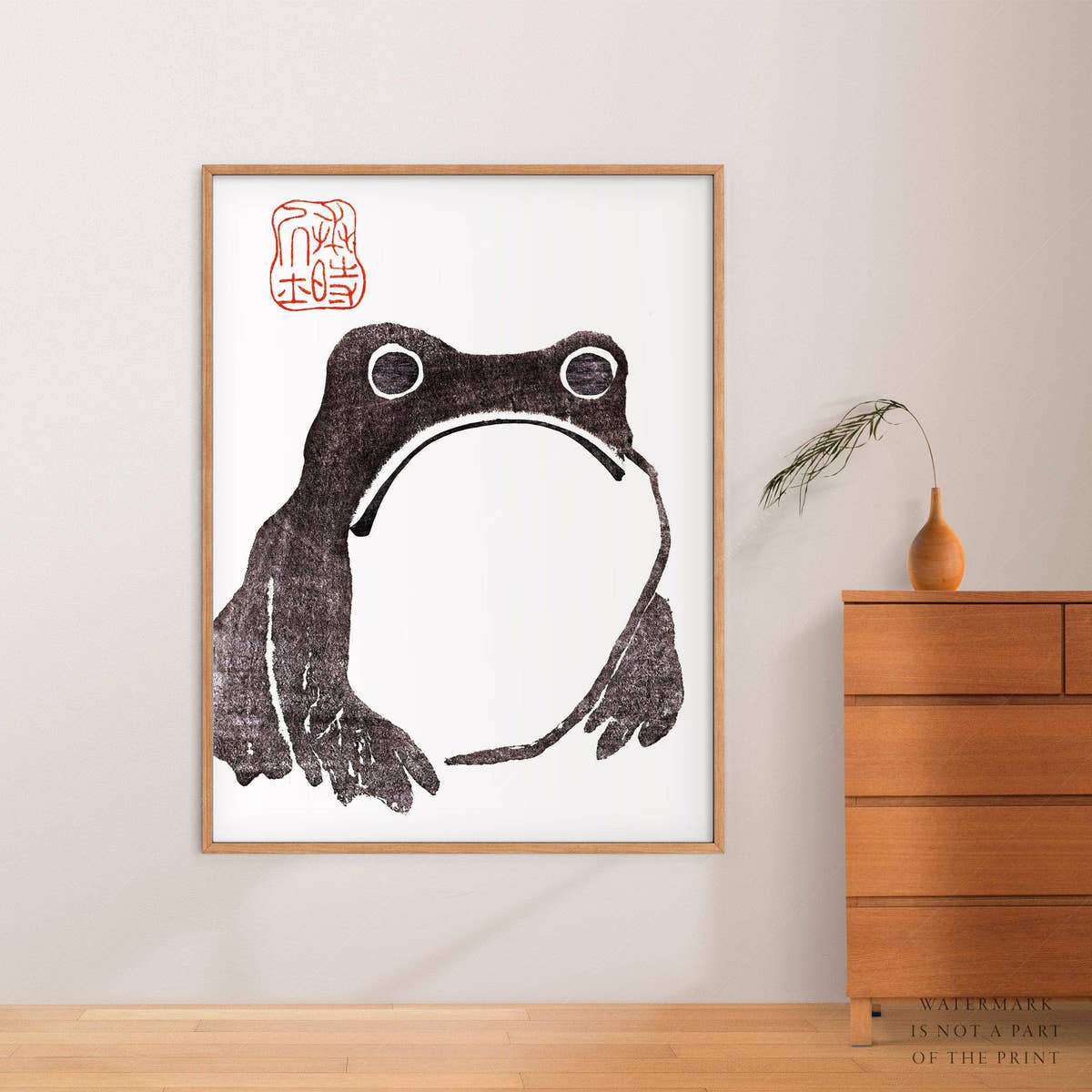 Matsumoto Hoji, Vintage Japanese Art, Frog Poster