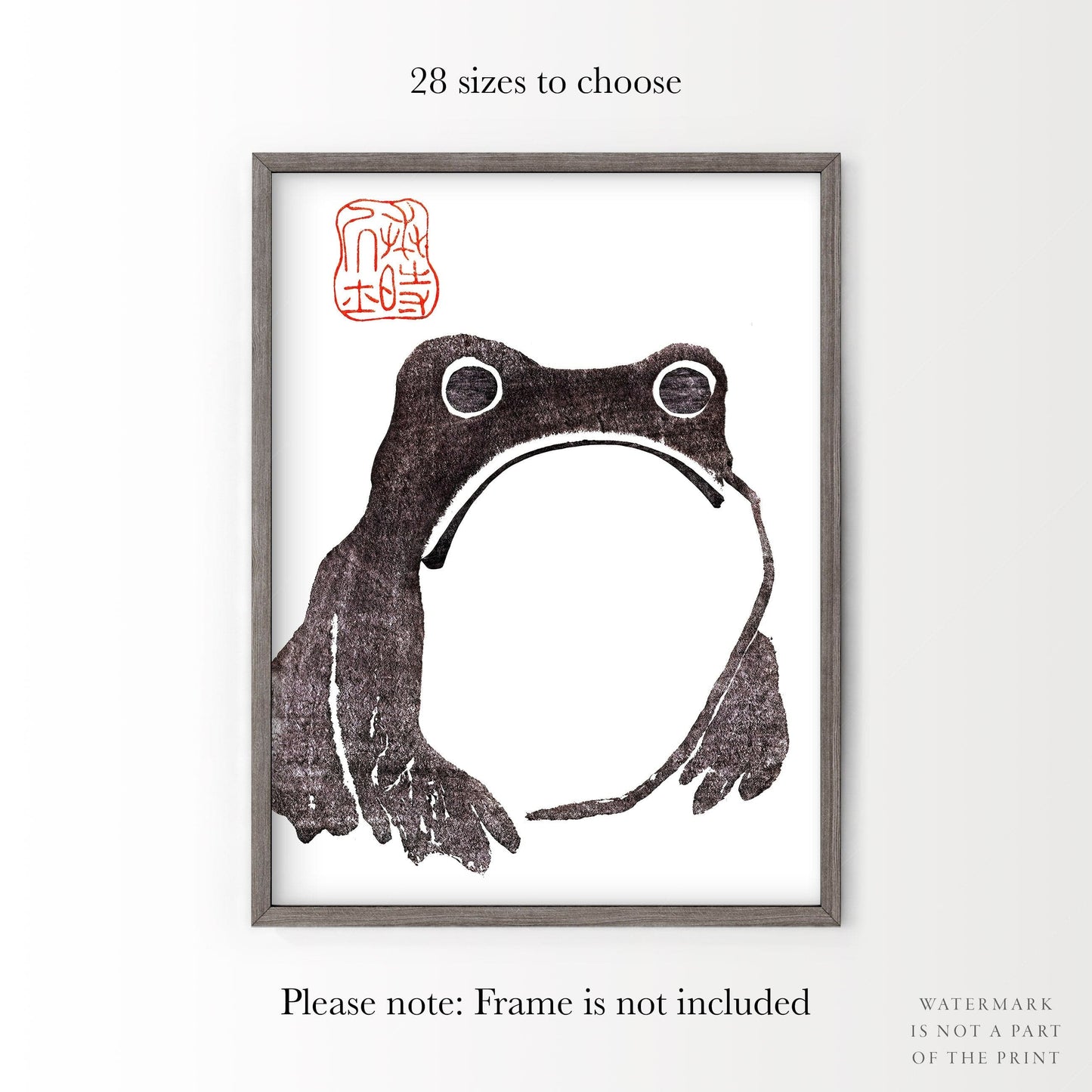 Matsumoto Hoji, Vintage Japanese Art, Frog Poster