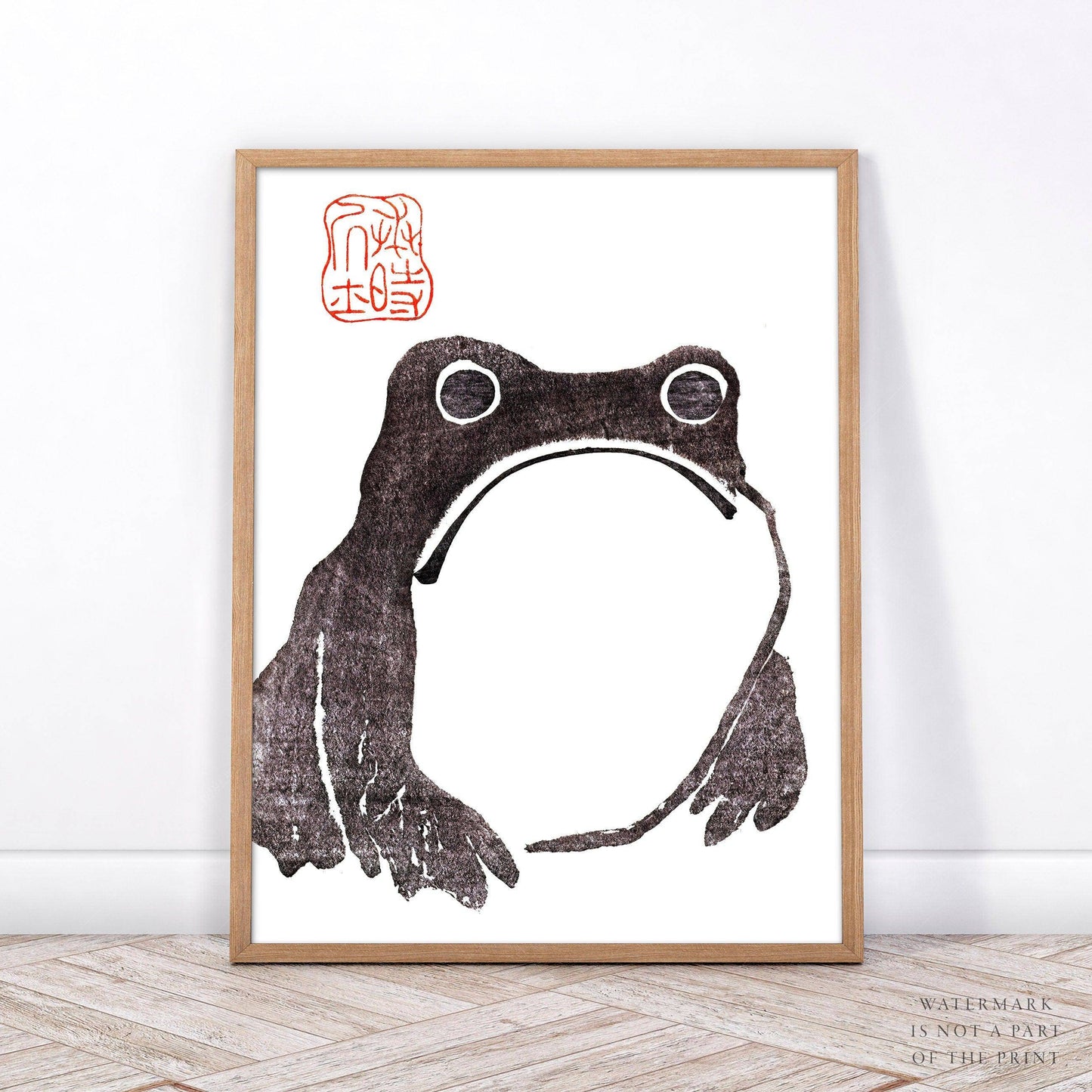 Matsumoto Hoji, Vintage Japanese Art, Frog Poster