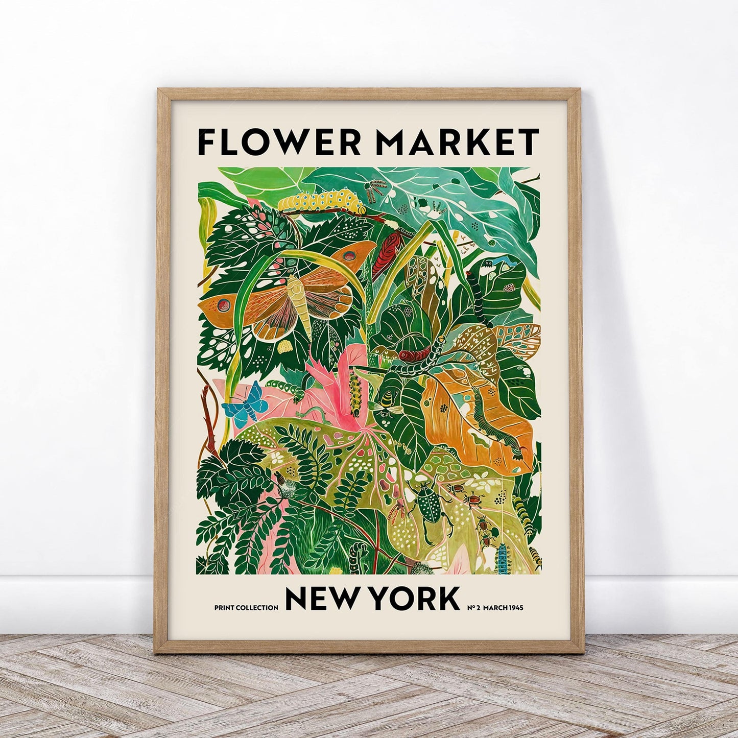 Modern Gallery Wall, Set of 3 Prints, Henri Matisse, Yayoi Kusama, Flower Market New York