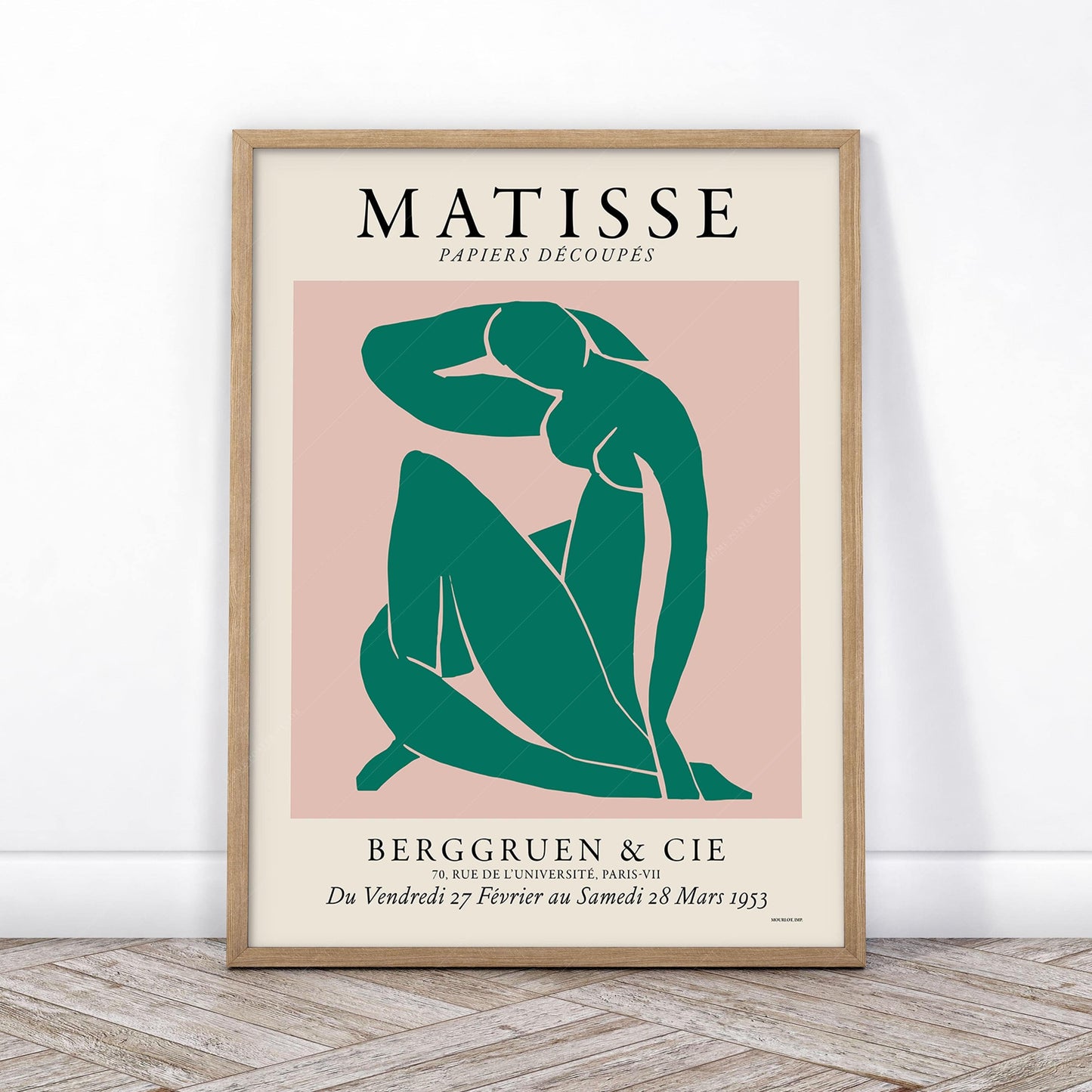 Modern Gallery Wall, Set of 3 Prints, Henri Matisse, Yayoi Kusama, Flower Market New York