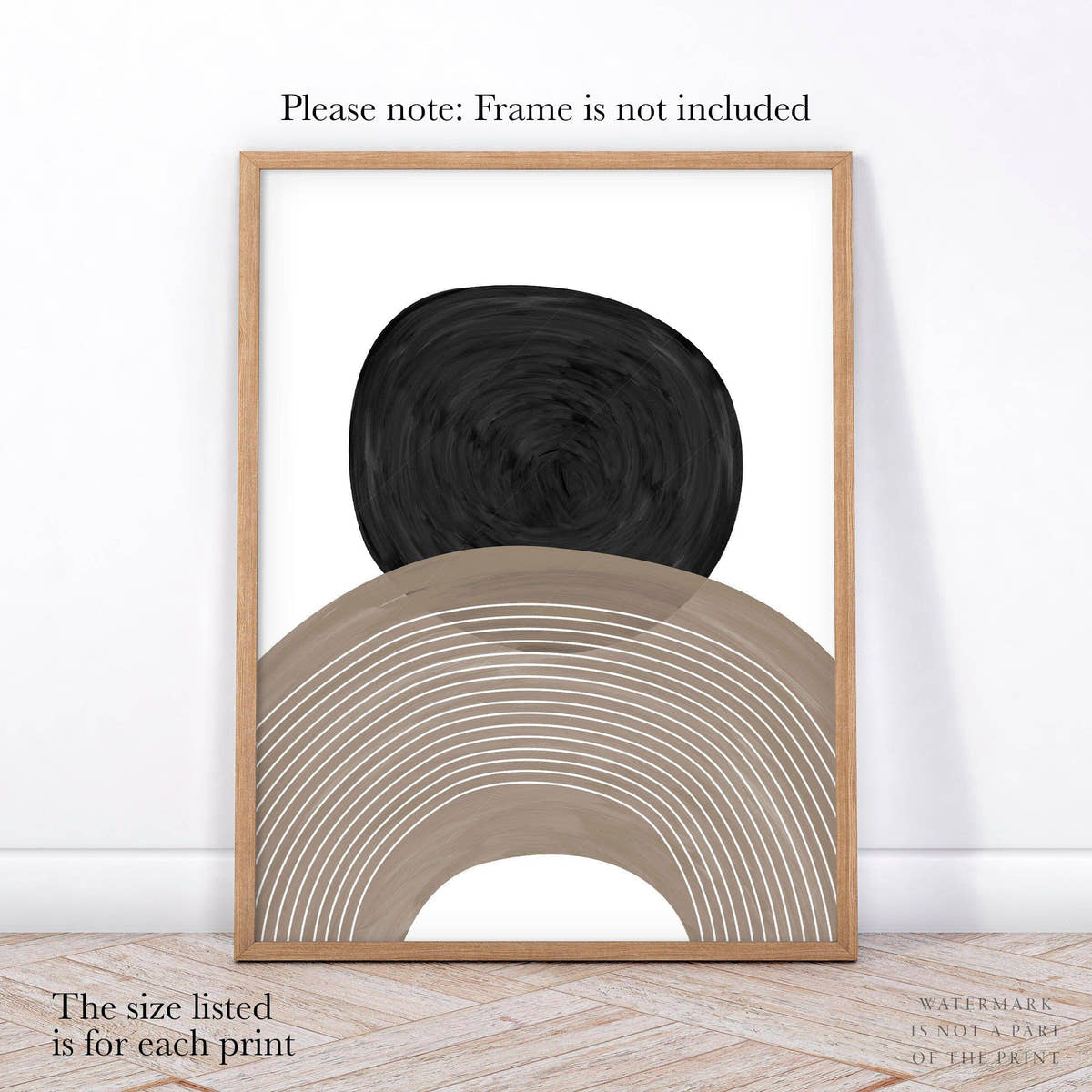 Modern Set of 3 Prints, Minimalist Gallery Wall, Mid-Century Modern