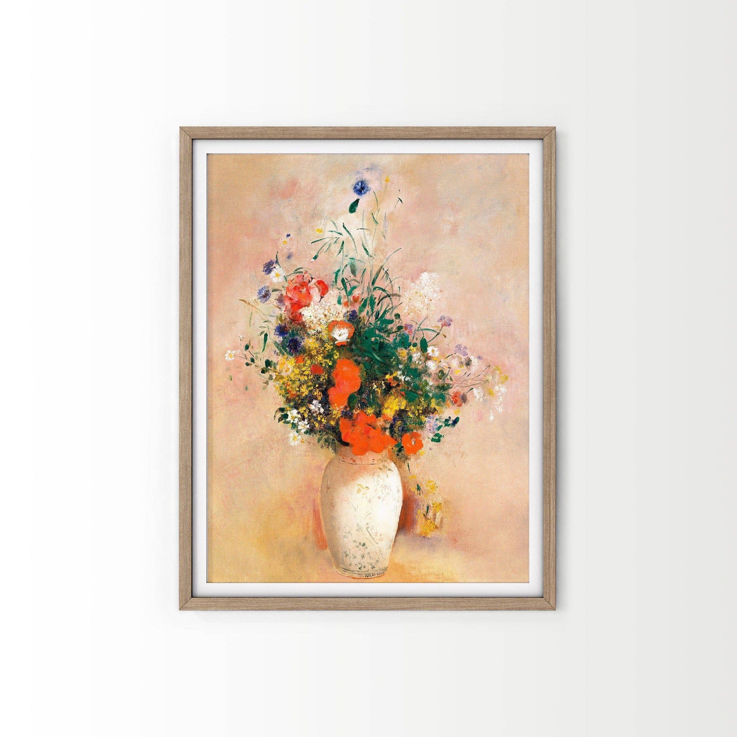 Odilon Redon, Flower in vase, Fine Art Print