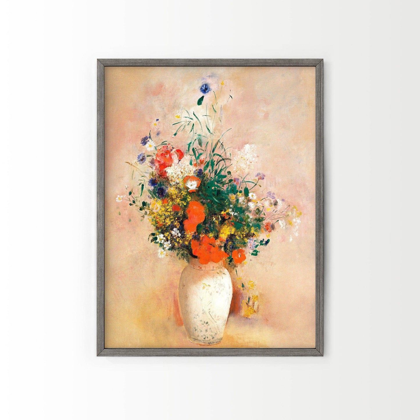 Odilon Redon, Flower in vase, Fine Art Print
