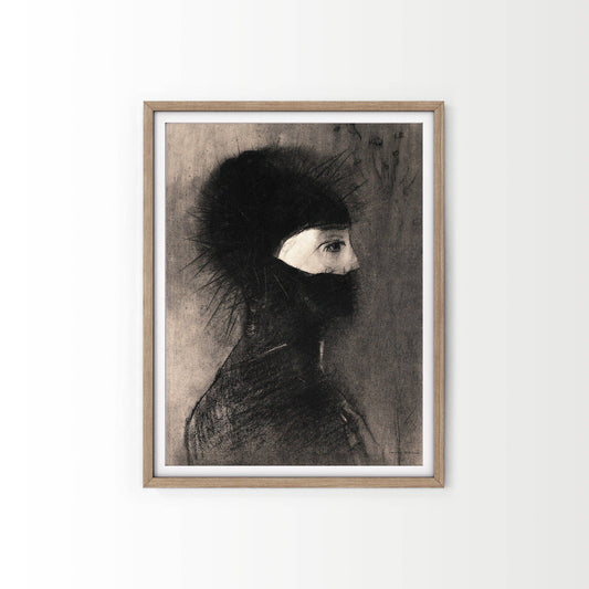 Odilon Redon, Helmet, Armor 1891, Fine Art Print