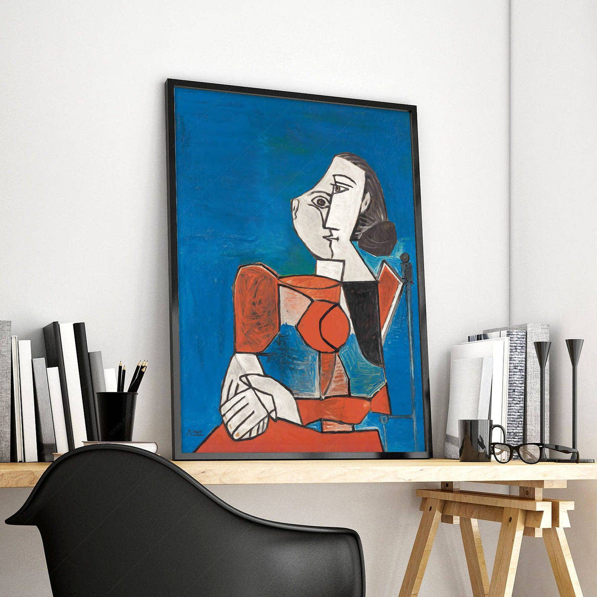 Pablo Picasso, Femme, Mirror Face, Fine Art Print