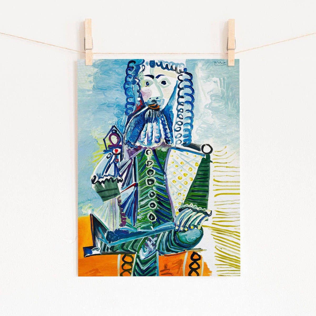 Pablo Picasso, Mousquetaire a la pipe, Fine art print