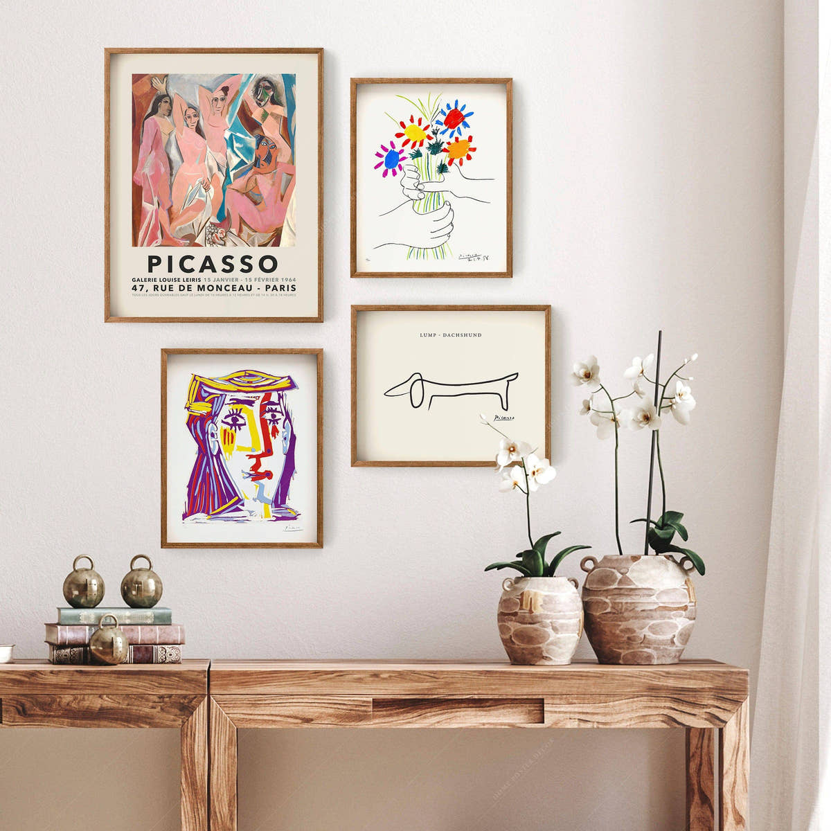 Pablo Picasso Prints, Gallery Wall Set of 4 Prints
