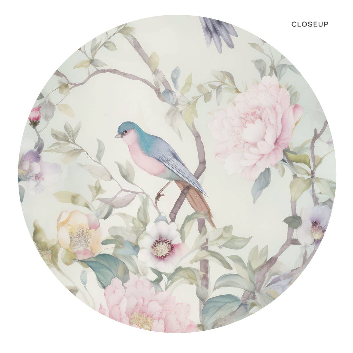 Set of 2 Chinoiserie prints, Light green background
