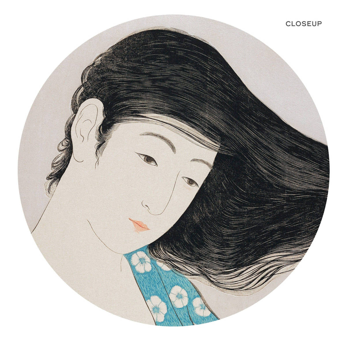 Set of 2 Japanese Prints, Goyo Hashiguchi, Woman Combing Hair, Applying Rouge