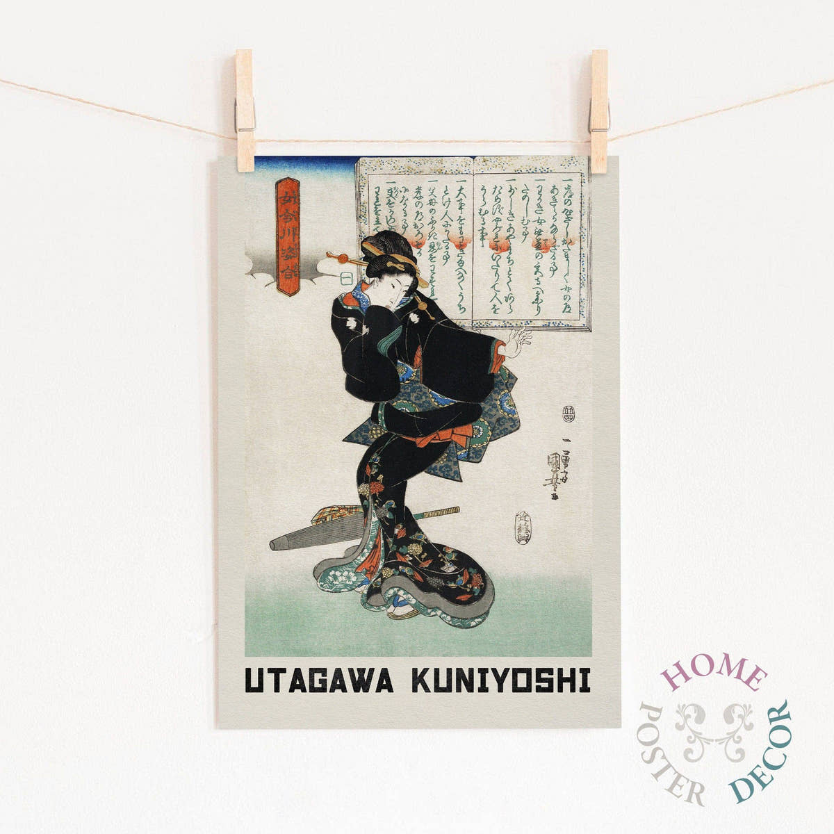 Utagawa Kuniyoshi, Geisha, Fine Art Print