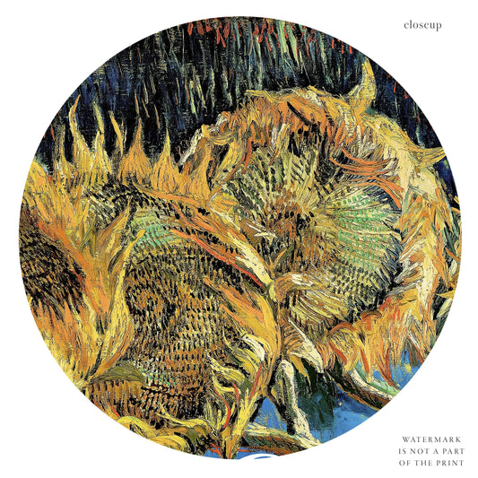 Vincent Van Gogh Sunflowers 1887 wall art print displayed in a bright modern living room