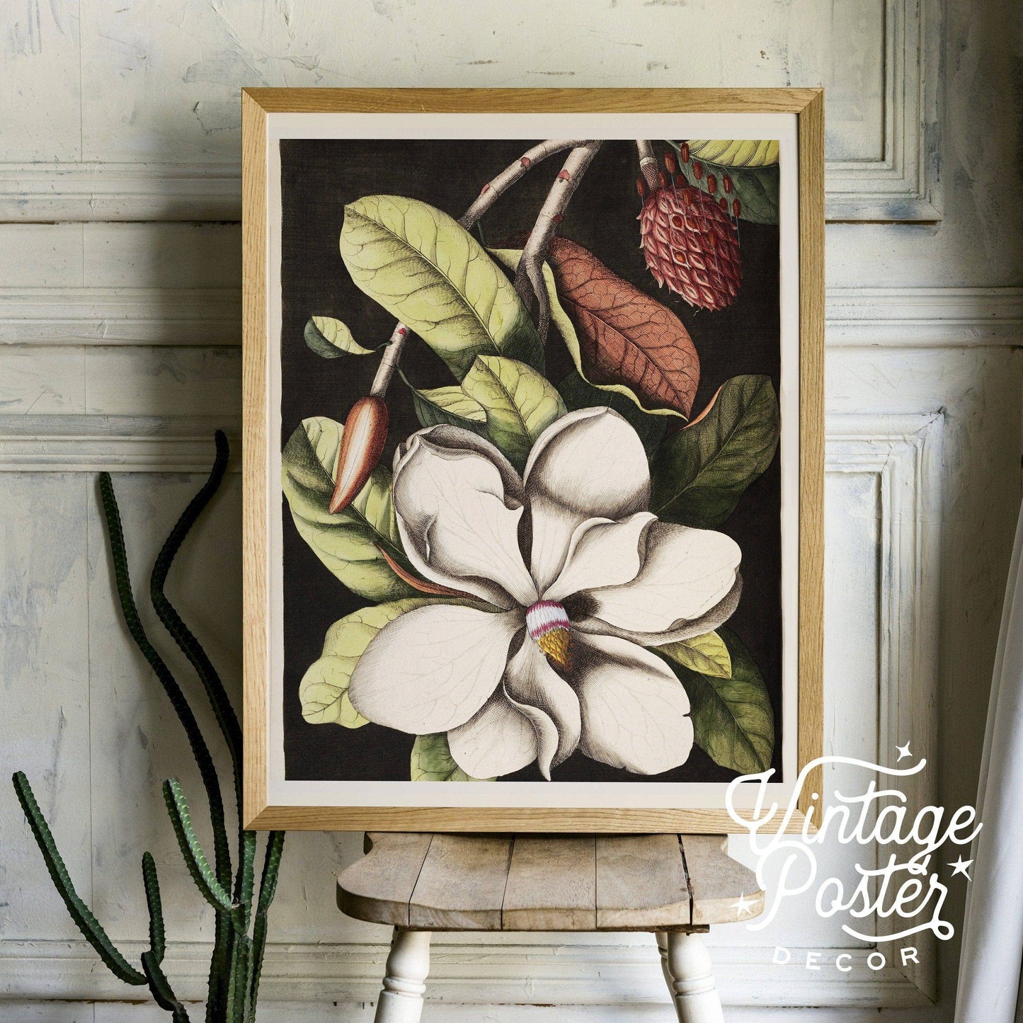 Vintage Floral Art, Antique Flower Painting