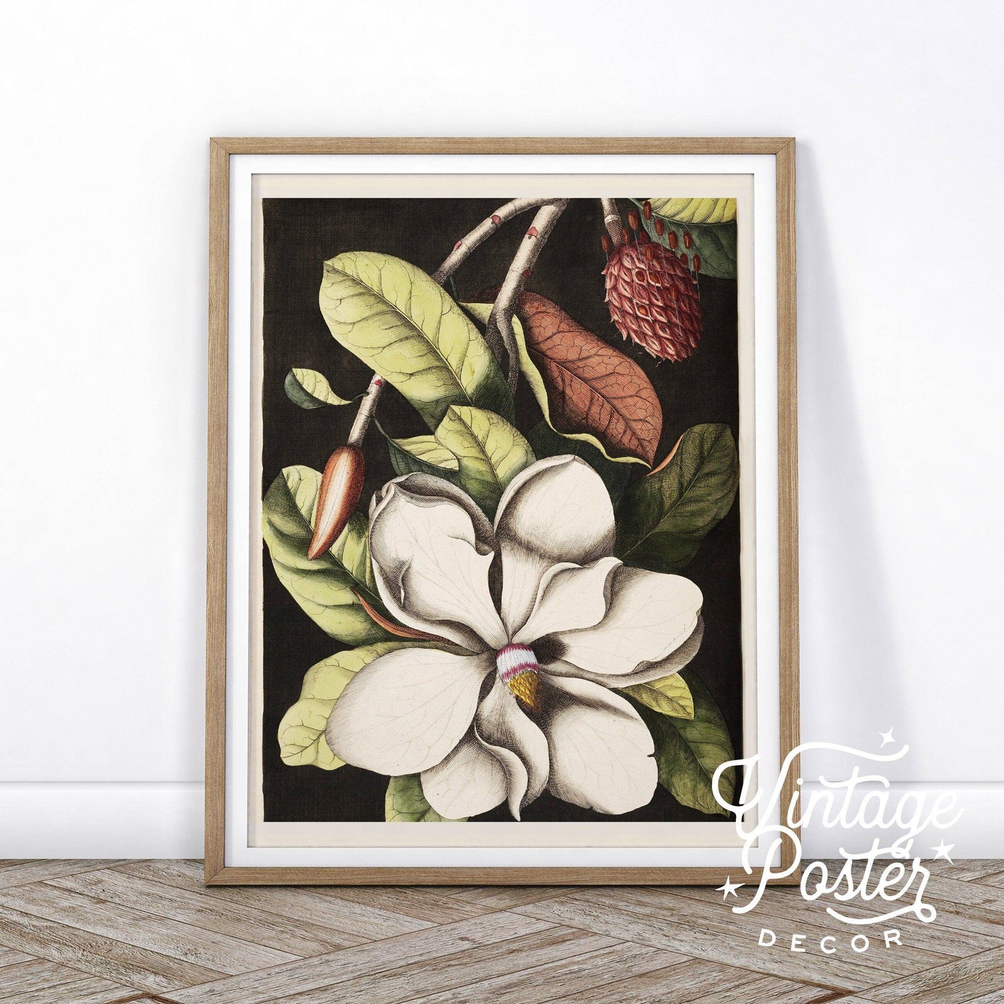 Vintage Floral Art, Antique Flower Painting