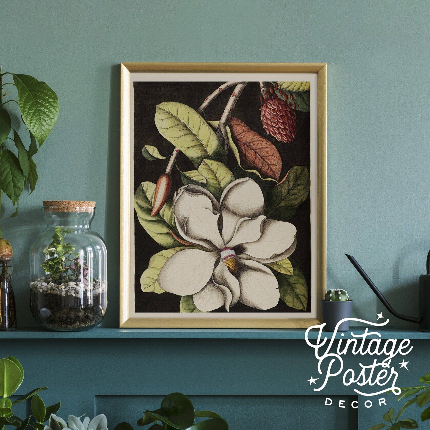 Vintage Floral Art, Antique Flower Painting