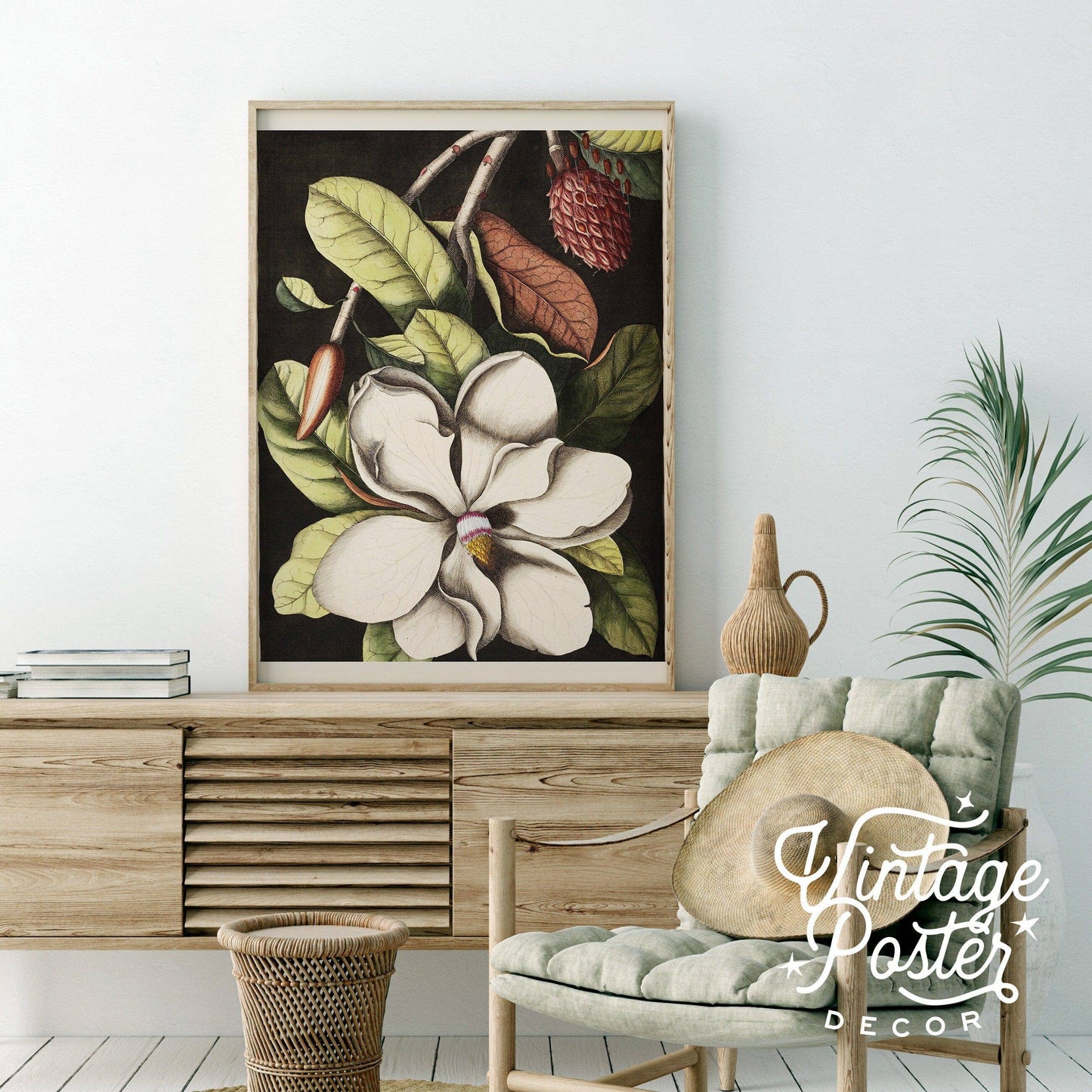 Vintage Floral Art, Antique Flower Painting