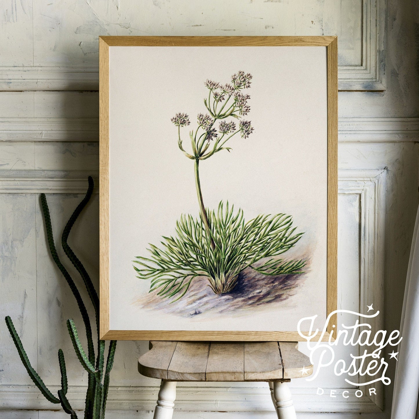Vintage Floral Art Print, Antique Flower Painting