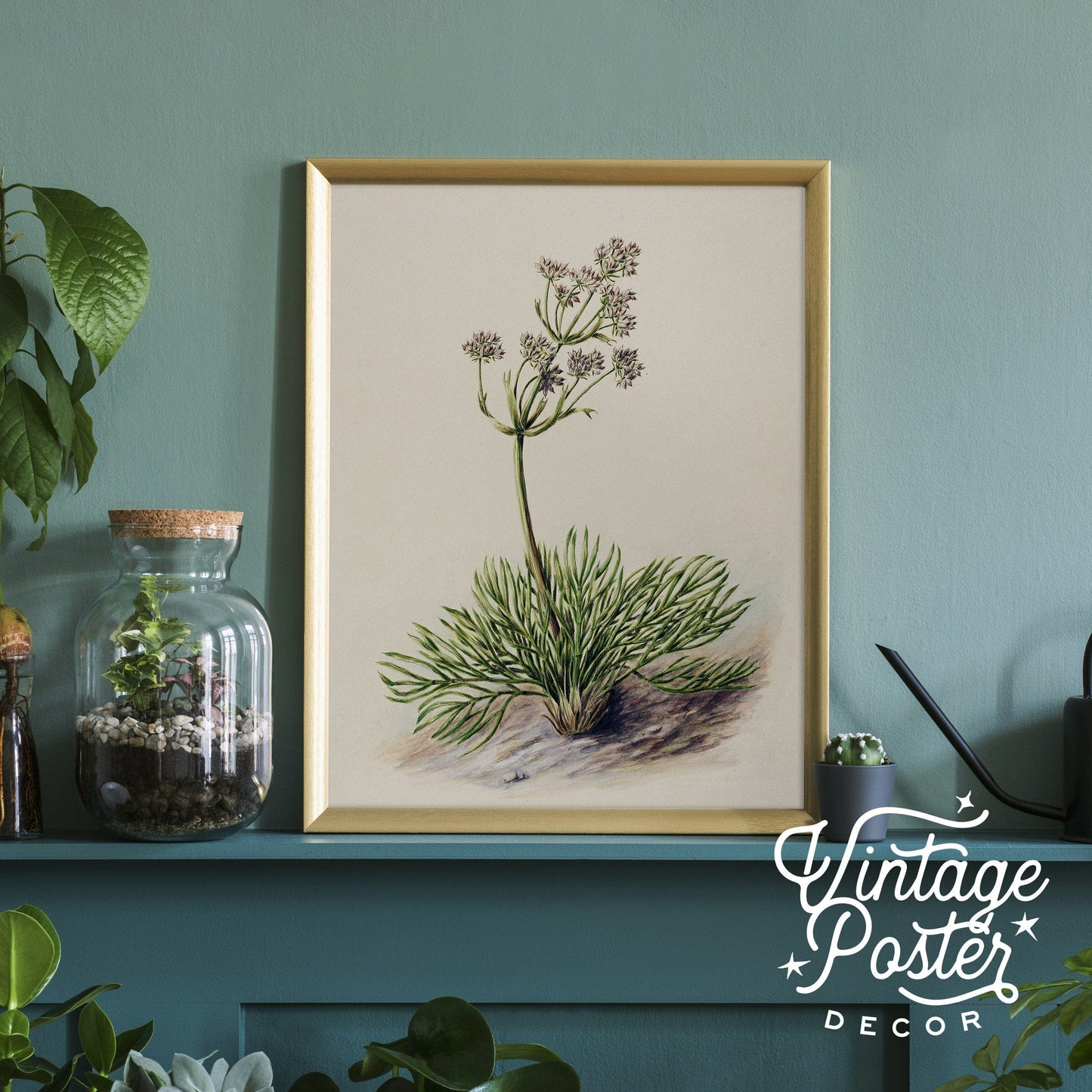 Vintage Floral Art Print, Antique Flower Painting