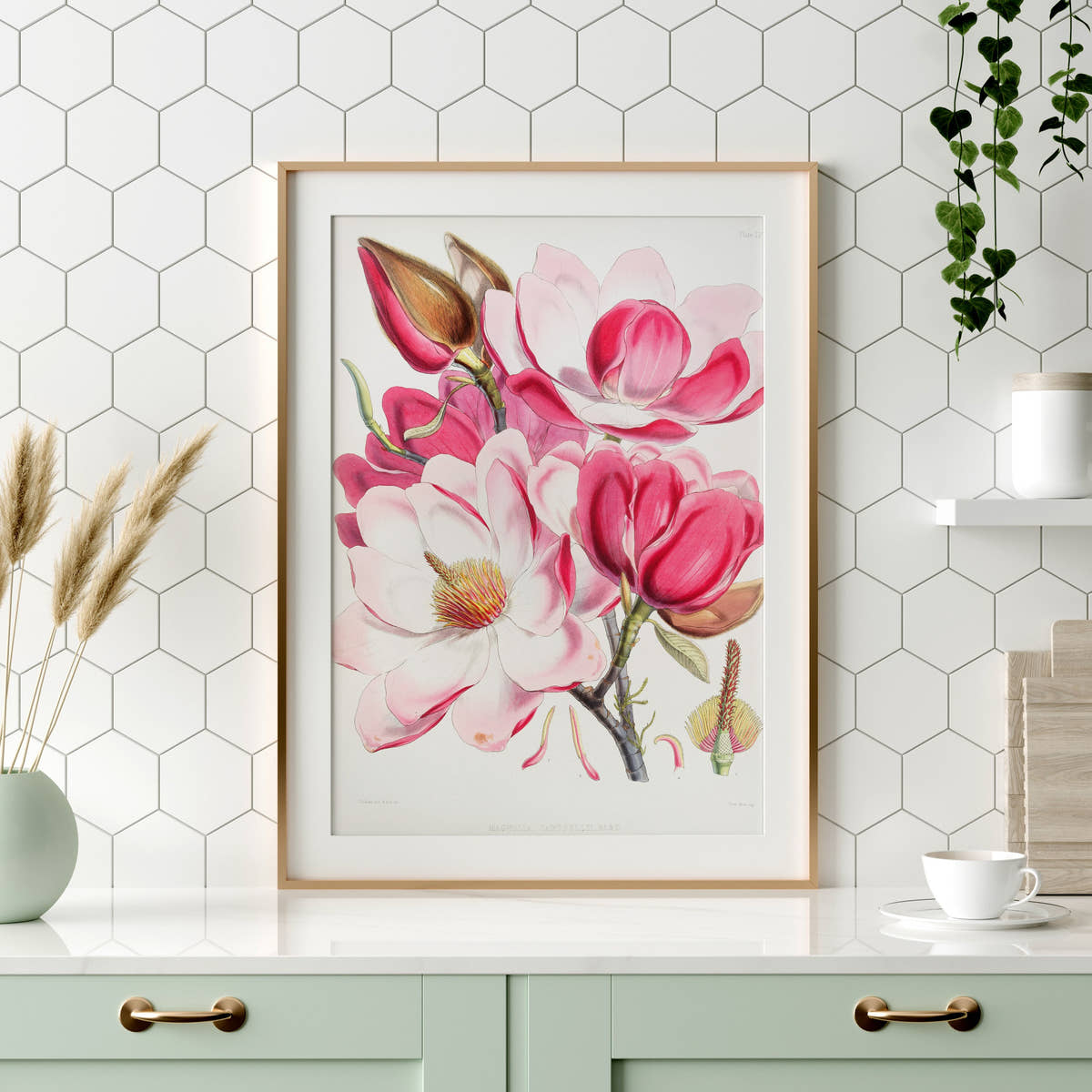 Vintage Roses Flower Print, Botanical Wall Art 06