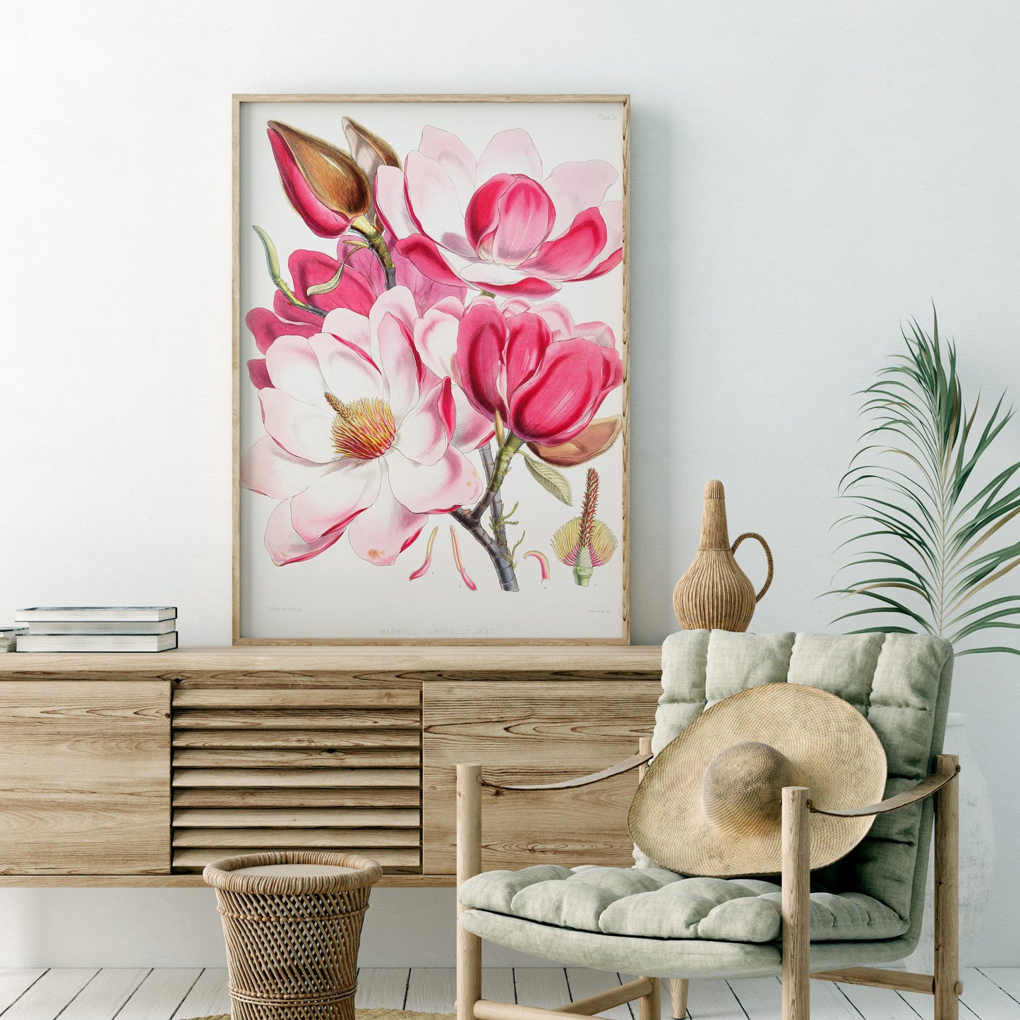 Vintage Roses Flower Print, Botanical Wall Art 06