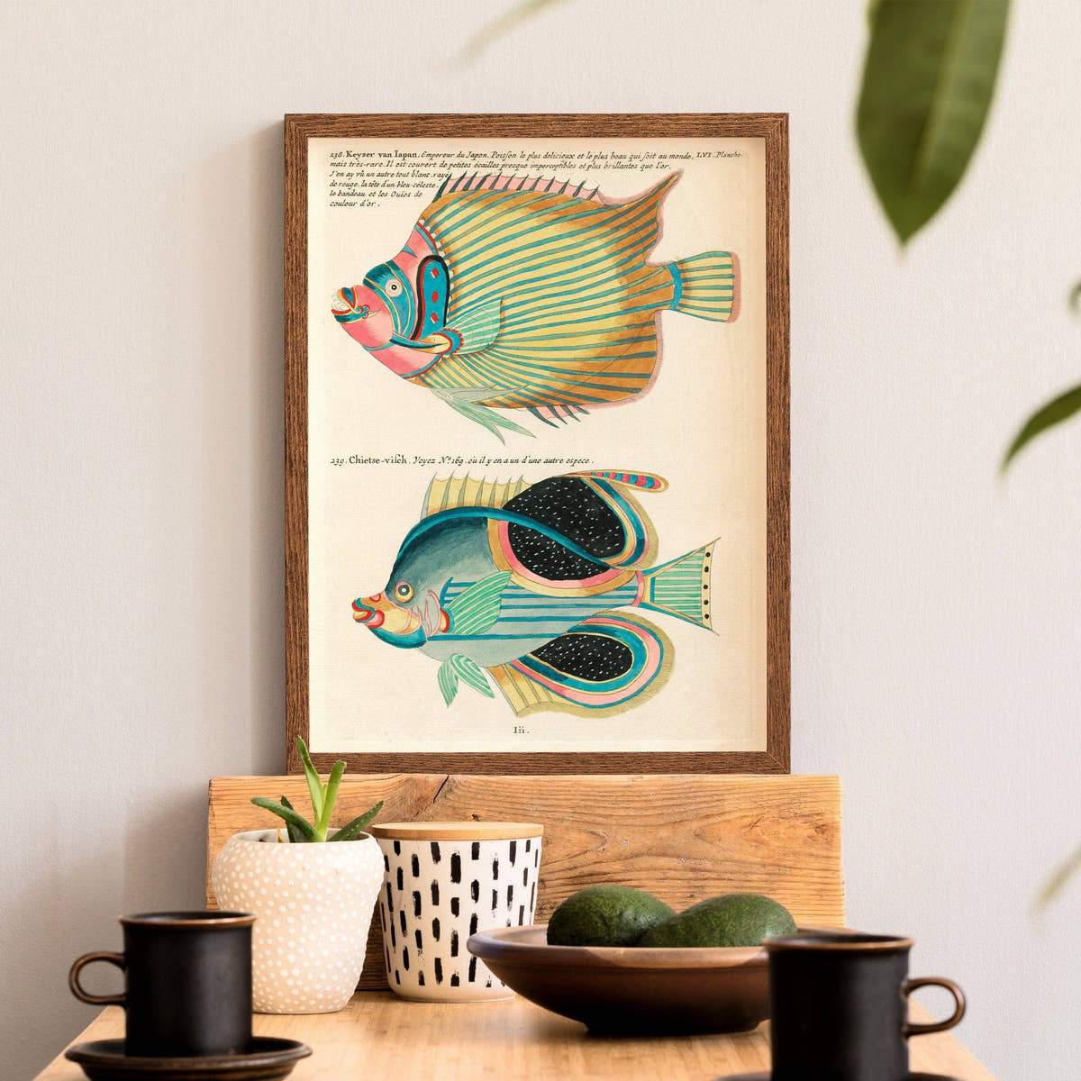 Vintage Under the Sea Poster, Coastal Wall Art, Fish Print