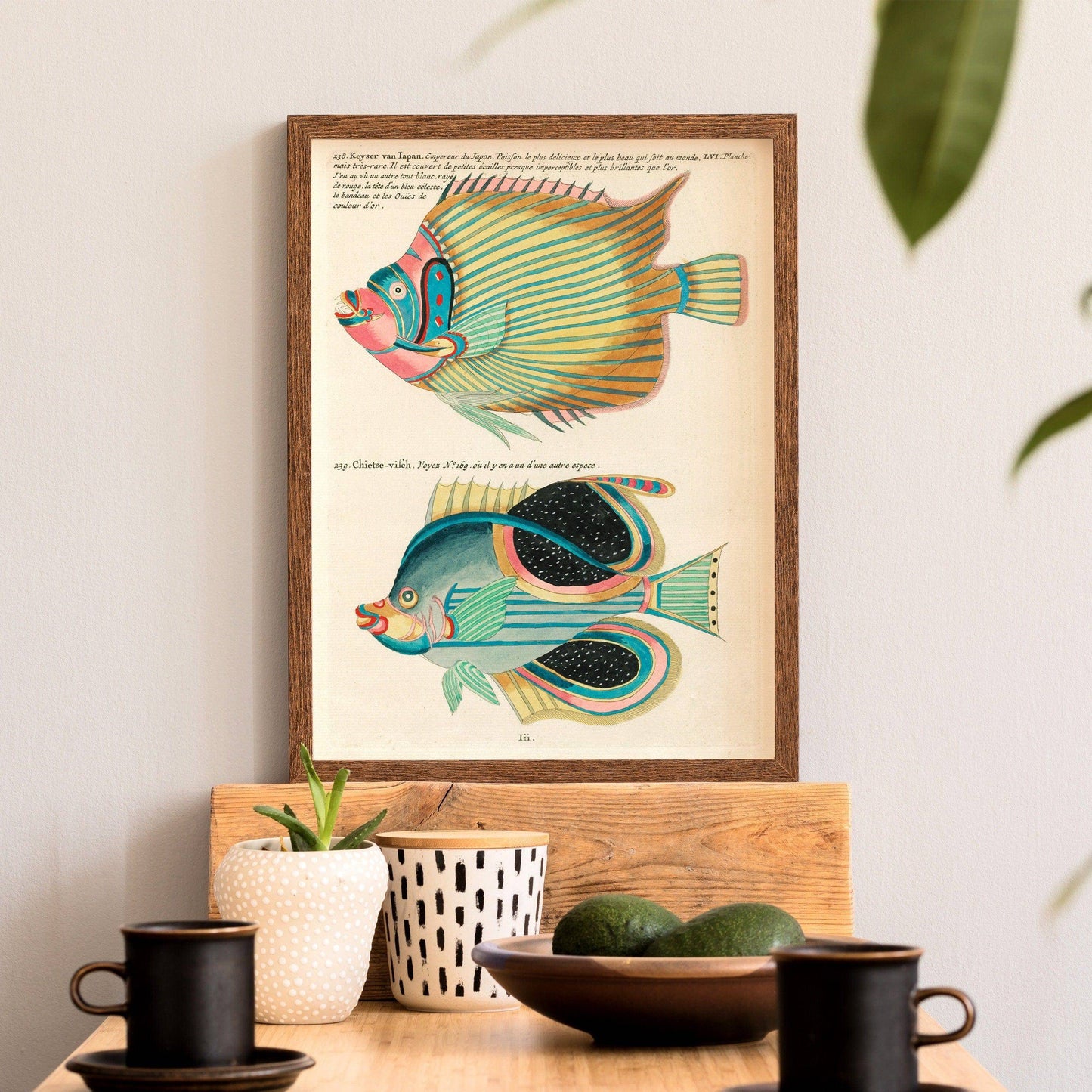 Vintage Under the Sea Poster, Coastal Wall Art, Fish Print