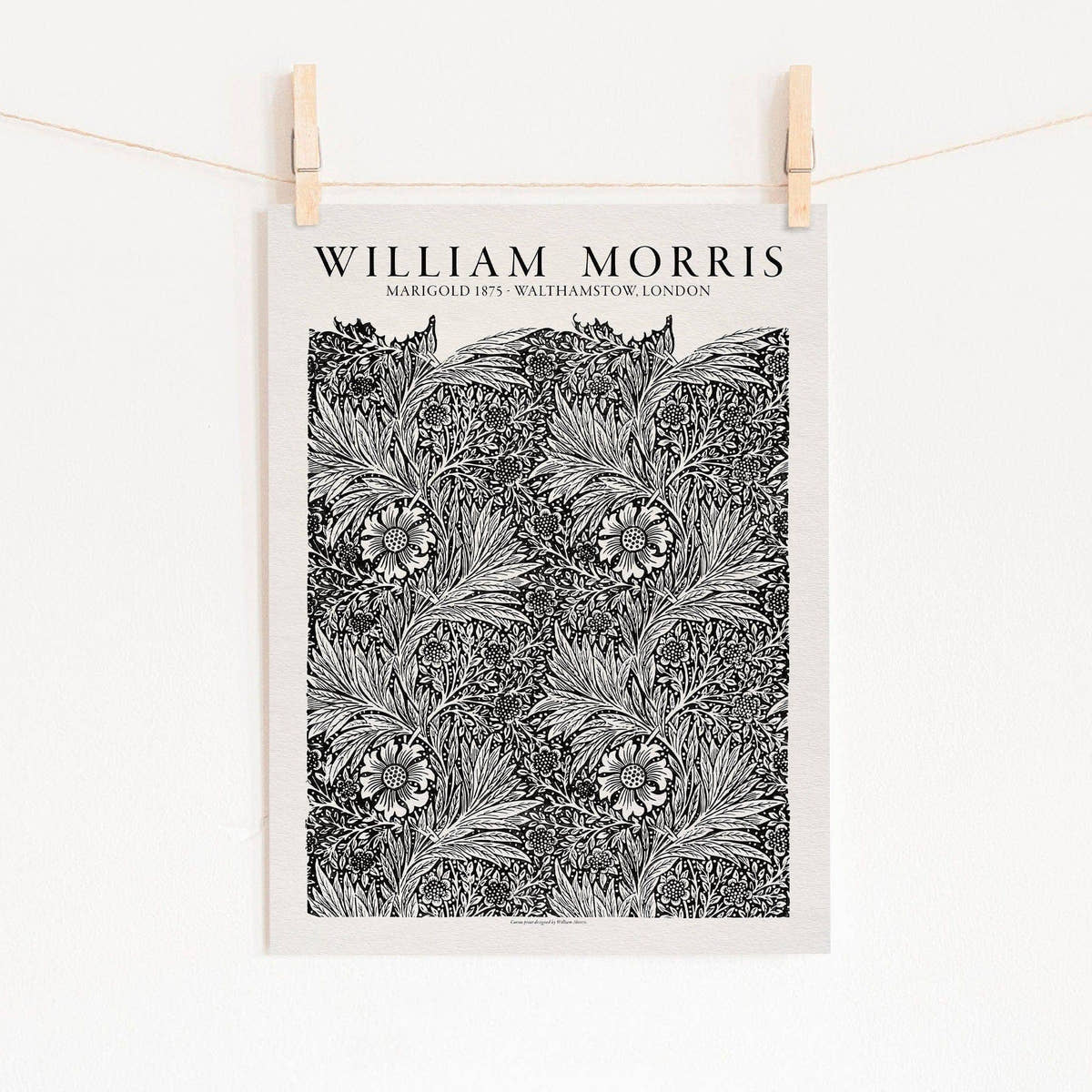 William Morris, Black Marigold, Fine Art Print