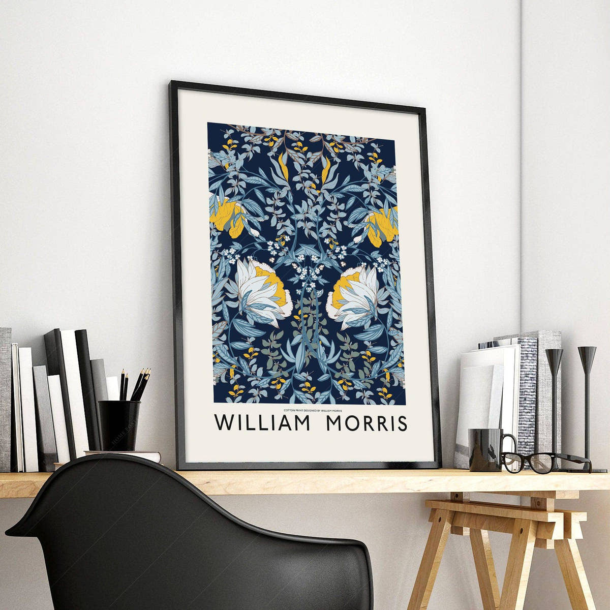 William Morris, Blue Floral Wall Art, Fine Art Prints